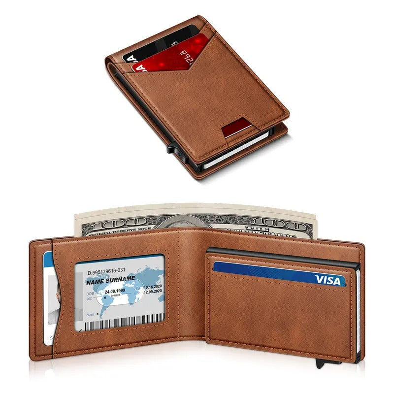 SlimCard™ Pro — RFID Pop-Up Wallet