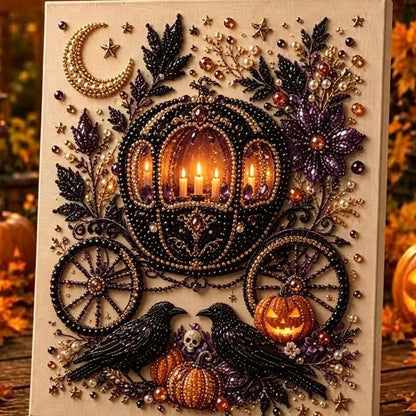 💥 Last Day 49% OFF – 👻✨ Halloween Pearl Art DIY Kit – Turn Tiny Pearls into Spooky-Cute Magic