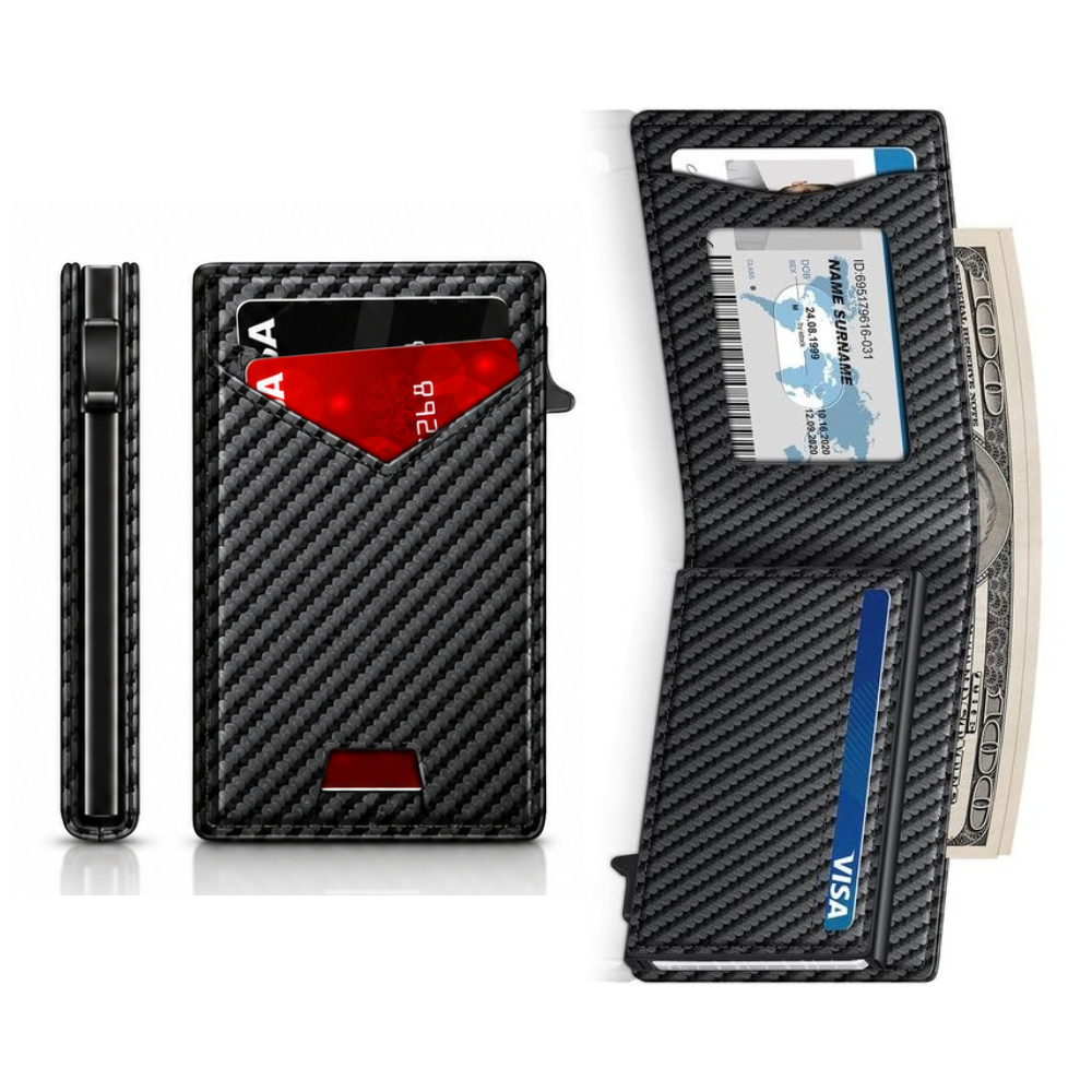 SlimCard™ Pro — RFID Pop-Up Wallet