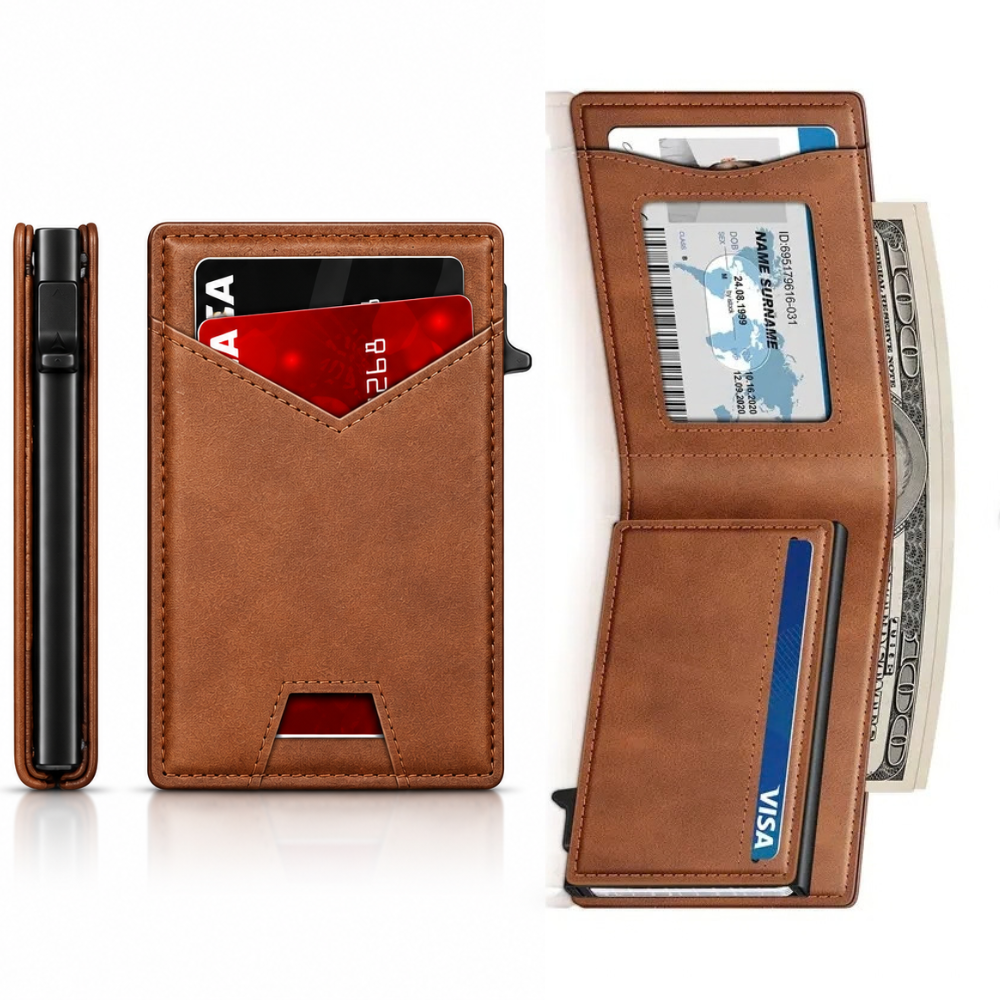 SlimCard™ Pro — RFID Pop-Up Wallet