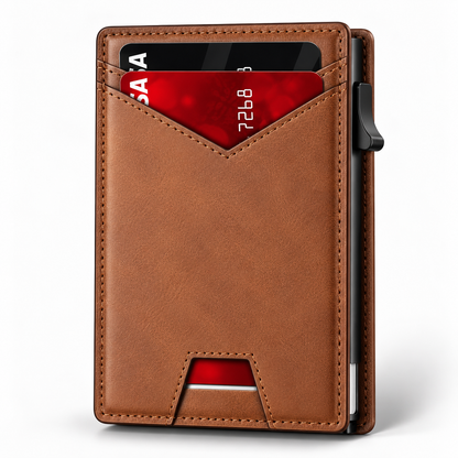SlimCard™ Pro — RFID Pop-Up Wallet