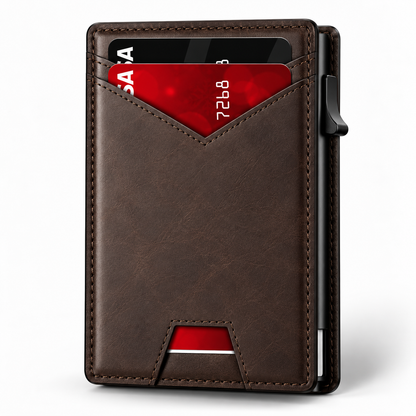 SlimCard™ Pro — RFID Pop-Up Wallet
